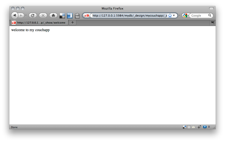 couchapp hello world